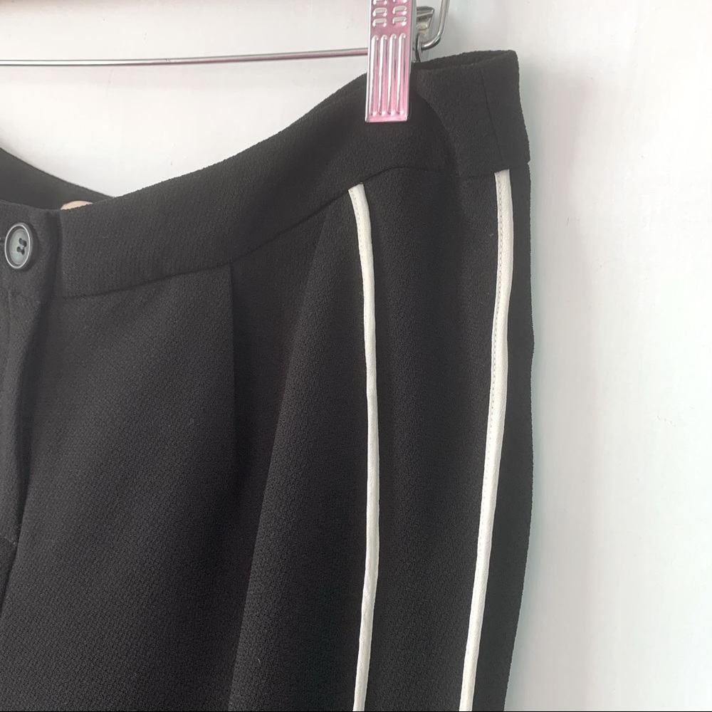 Forever 21 Black & White Straight Leg Pant